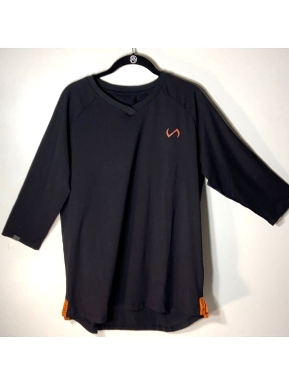 TLF APPAREL 3/4 Sleeve Training Black T-Shirt Medium - New With Tags